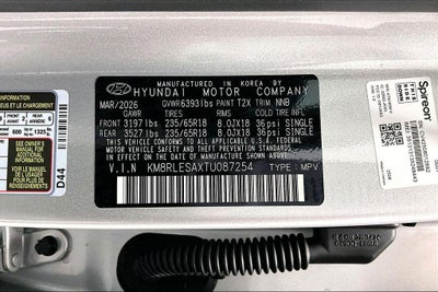 2026 Hyundai PALISADE HYBRID SEL 8P