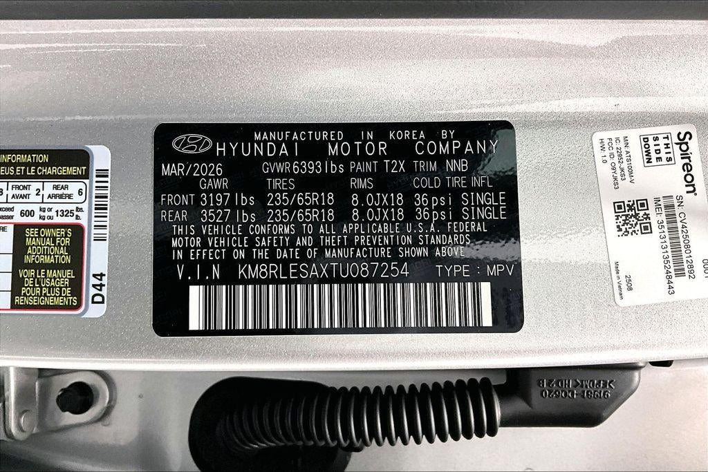 2026 Hyundai PALISADE HYBRID SEL 8P