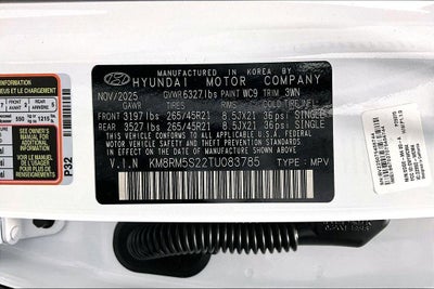 2026 Hyundai PALISADE Calligraphy FWD