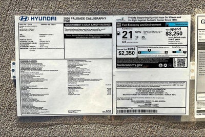 2026 Hyundai PALISADE Calligraphy FWD