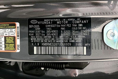 2026 Hyundai PALISADE Calligraphy AWD