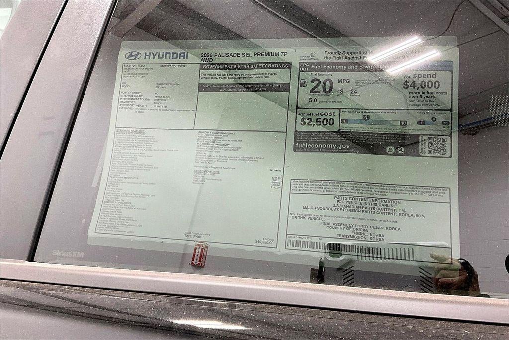 2026 Hyundai PALISADE SEL Premium AWD