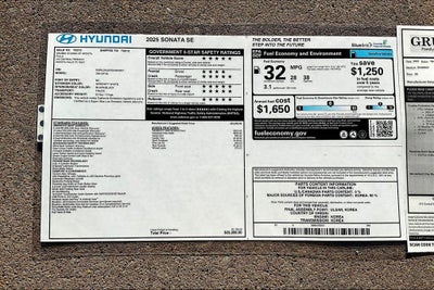 2025 Hyundai SONATA SE