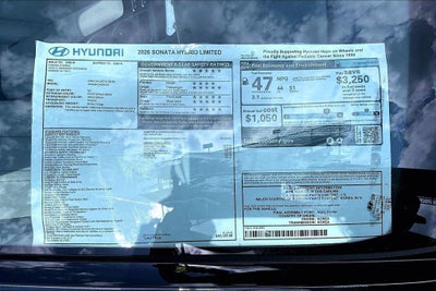 2026 Hyundai SONATA HYBRID Limited