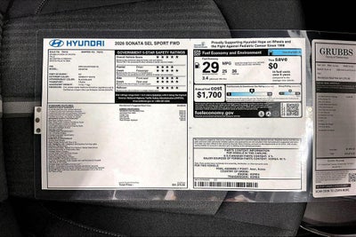 2026 Hyundai SONATA SEL Sport