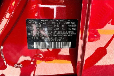 2026 Hyundai SONATA SEL Sport