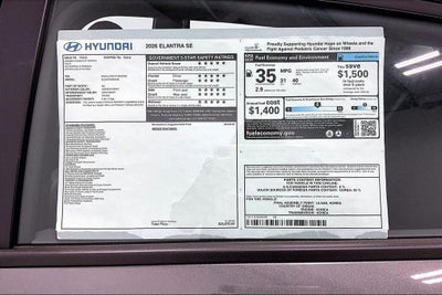 2026 Hyundai ELANTRA SE