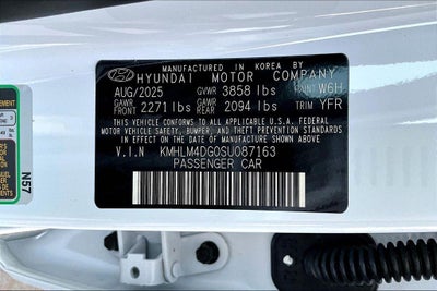 2025 Hyundai ELANTRA SEL Sport