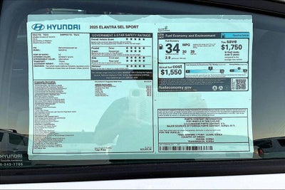 2025 Hyundai ELANTRA SEL Sport