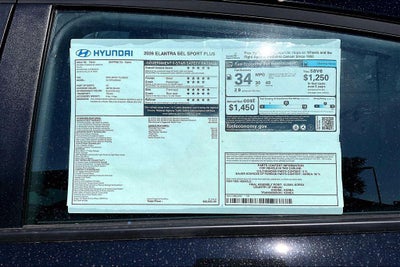 2026 Hyundai ELANTRA SEL Sport Plus