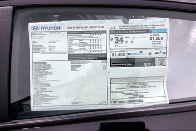 2026 Hyundai ELANTRA SEL Sport Plus