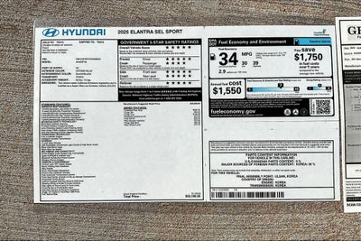 2025 Hyundai ELANTRA SEL Sport