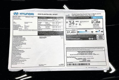 2026 Hyundai ELANTRA SEL Sport