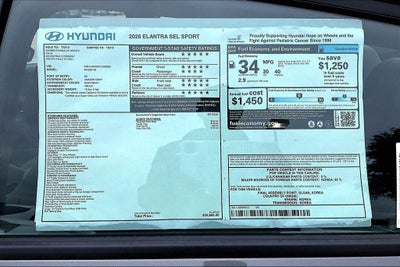 2026 Hyundai ELANTRA SEL Sport
