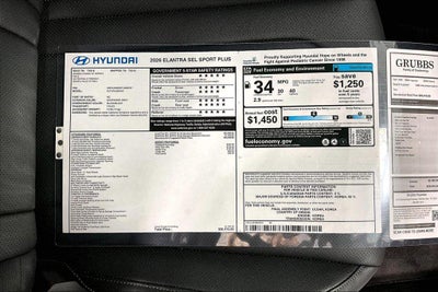 2026 Hyundai ELANTRA SEL Sport Plus