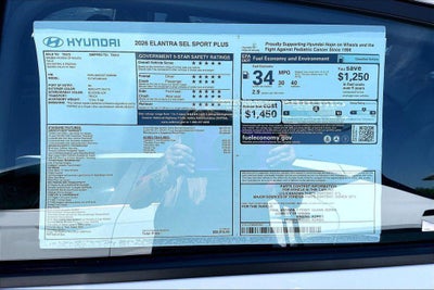 2026 Hyundai ELANTRA SEL Sport Plus