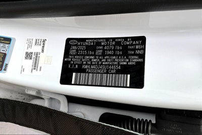 2025 Hyundai ELANTRA HYBRID SEL Sport