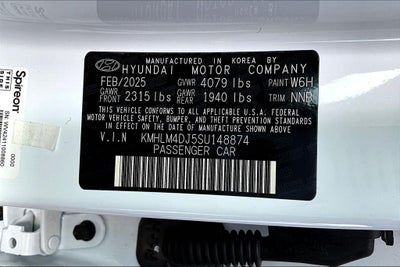 2025 Hyundai ELANTRA HYBRID Blue