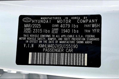 2025 Hyundai ELANTRA HYBRID Blue