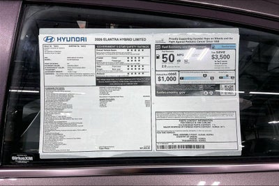 2026 Hyundai ELANTRA HYBRID Limited