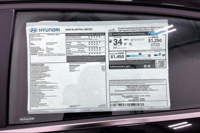 2026 Hyundai ELANTRA Limited