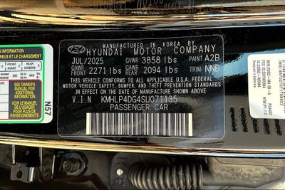 2025 Hyundai ELANTRA Limited