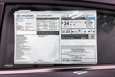 2026 Hyundai ELANTRA Limited