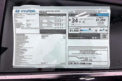 2026 Hyundai ELANTRA SEL Sport Premium