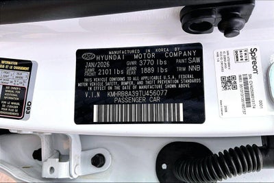 2026 Hyundai VENUE SE