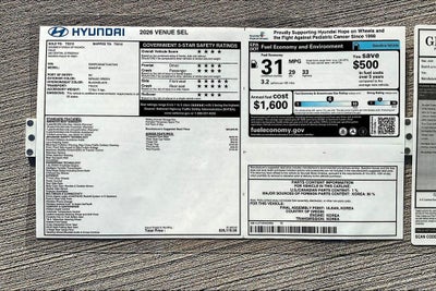 2026 Hyundai VENUE SEL