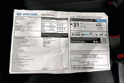 2026 Hyundai VENUE SEL