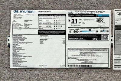 2026 Hyundai VENUE SEL