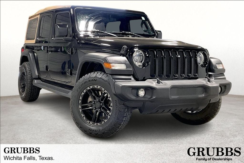 2020 Jeep Wrangler Unlimited Black and Tan 4x4