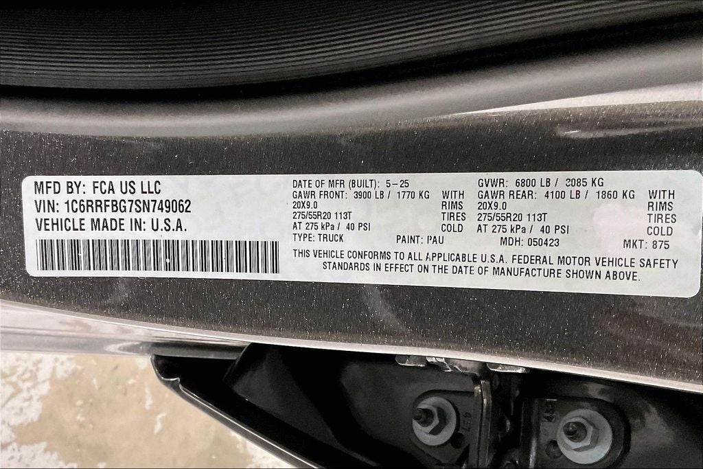 2025 RAM 1500 Big Horn Crew Cab 4x4 6'4' Box