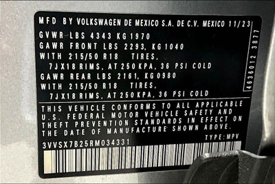 2024 Volkswagen Taos 1.5T SE