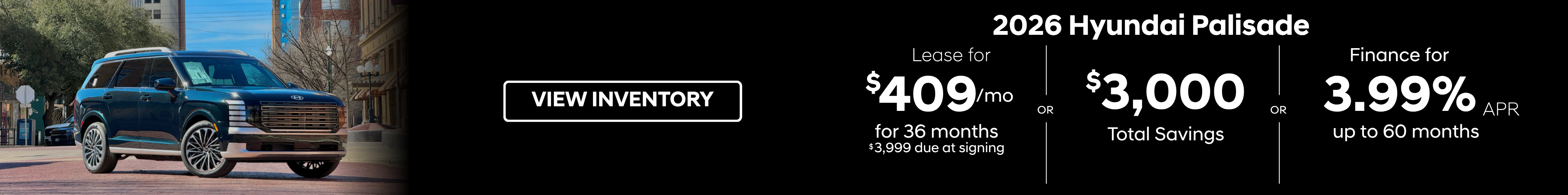 Palisade April Offer